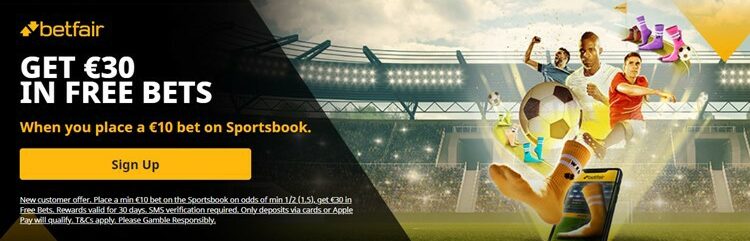 Betfair welcome offer screenshot