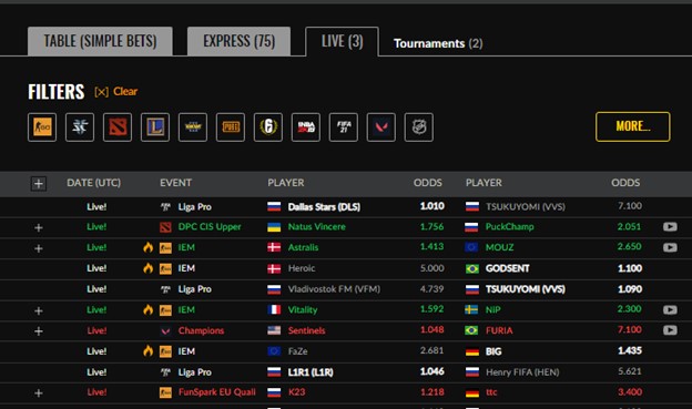 EGB Live Offer Screenshot